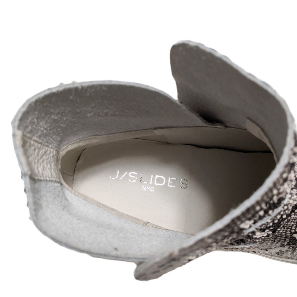 J/Slides Snake Print Platform Shoes View 6